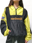 Track Jacket REEBOK Basketball Negra y Lima / Talla XL
