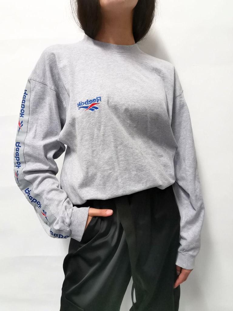 Sudadera Reebok Gris Talla L BIBA Vintage