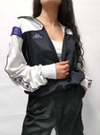 Track Jacket KAPPA Negro, Blanco y Morado / Talla M