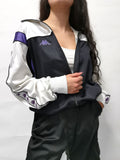 Track Jacket KAPPA Negro, Blanco y Morado / Talla M