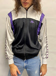 Track Jacket KAPPA Negro, Blanco y Morado / Talla M