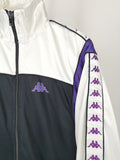 Track Jacket KAPPA Negro, Blanco y Morado / Talla M